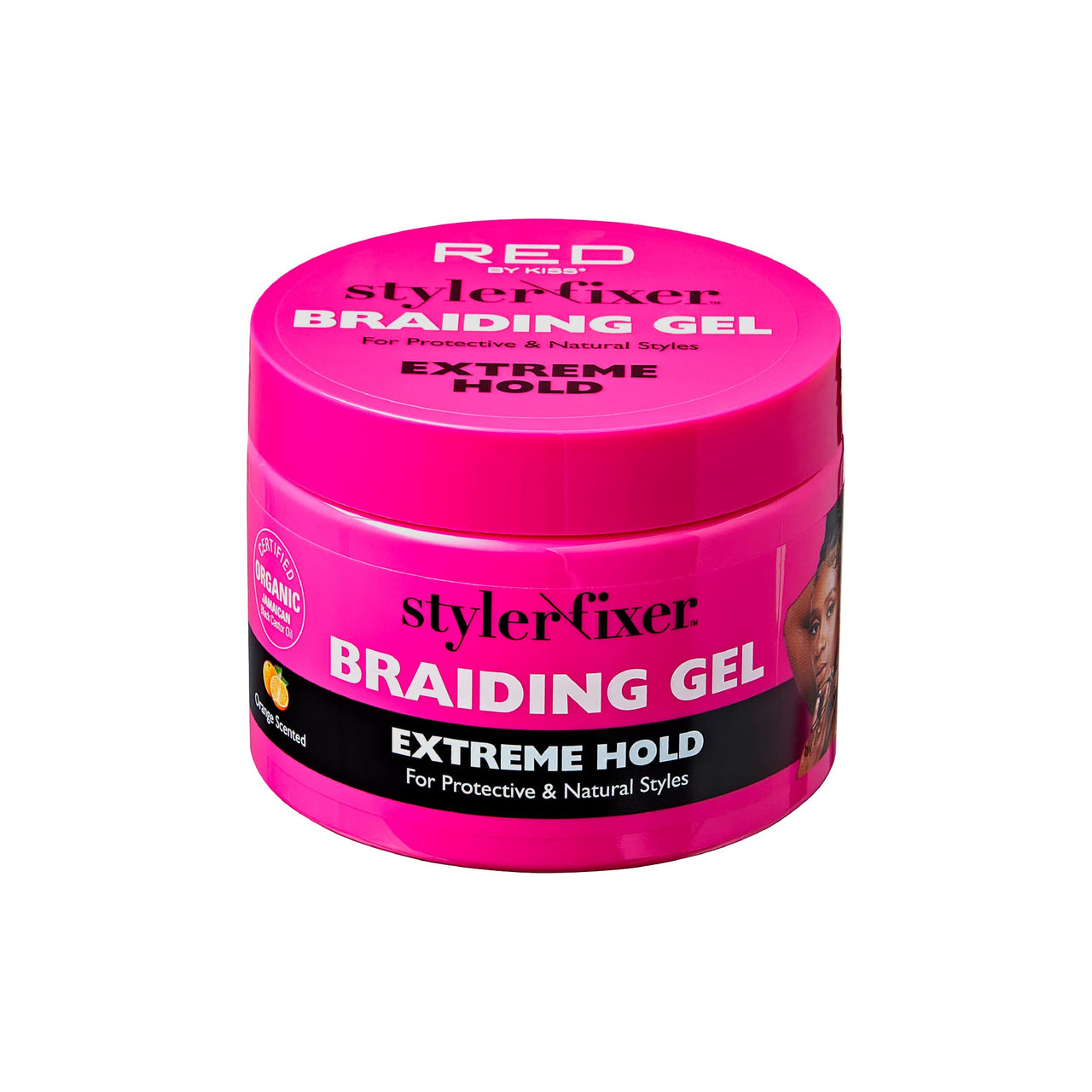 RED BY KISS STYLER FIXER BRAIDING GEL EXTREME HOLD  6.Oz