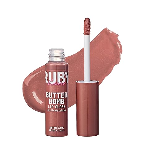 RUBY KISSES BUTTER BOMB LIP GLOSS BRILLO BEAU 0.26 Oz