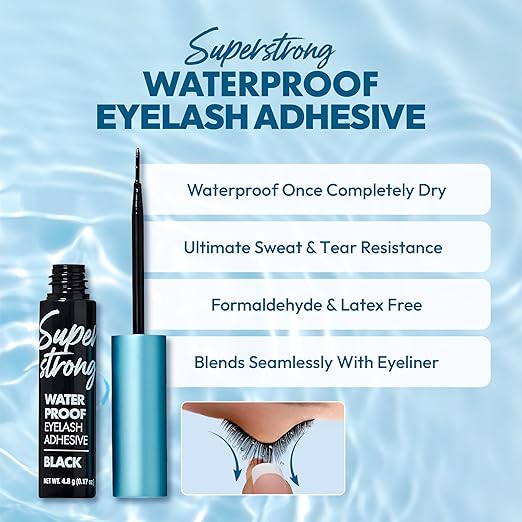 I_ENVY SUPER STRONG WATERPROOF EYELASH ADHESIVE BLACK KPEG21   0.17 Oz