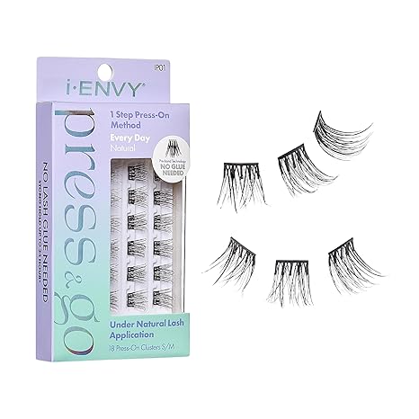 I_ENVY PRESS&GO 1 STEP PRESS_ON METHOD CLEAN DAY NO GLUE NEEDED BARE  IP13   0.2 Oz