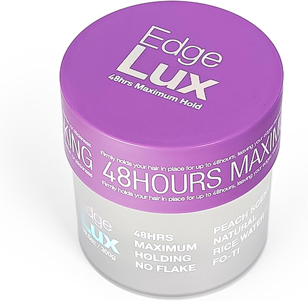 EDGE LUX MAXIMUM ROCK&LOCK HOLD NO FLAKING PEACH SCENT  10.5 Oz