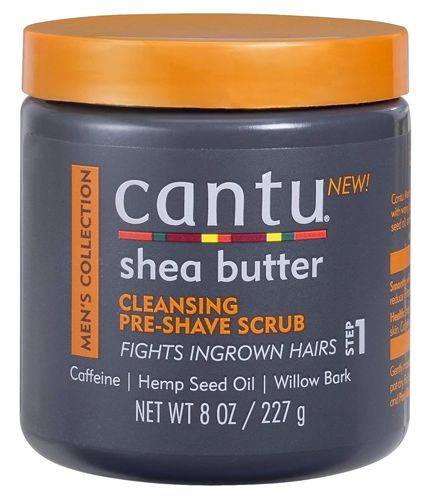 CANTU SHEA BUTTER cleansing pre_shave scrub fights ingrown hairs  8.Oz