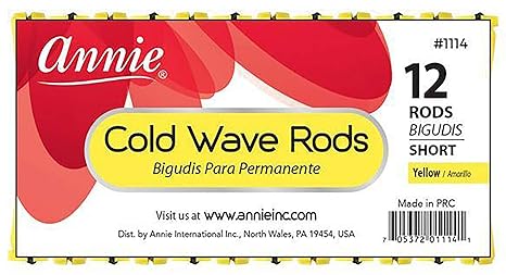 ANNIE COLD WAVE 12" RODS BIGUDIS SHORT #1114  1.0 Oz
