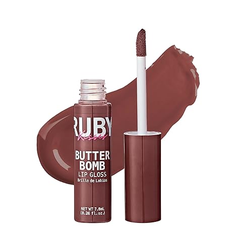 RUBY KISSES BUTTER BOMB LIP GLOSS BRILLO TANTALIZE  0.26 Oz