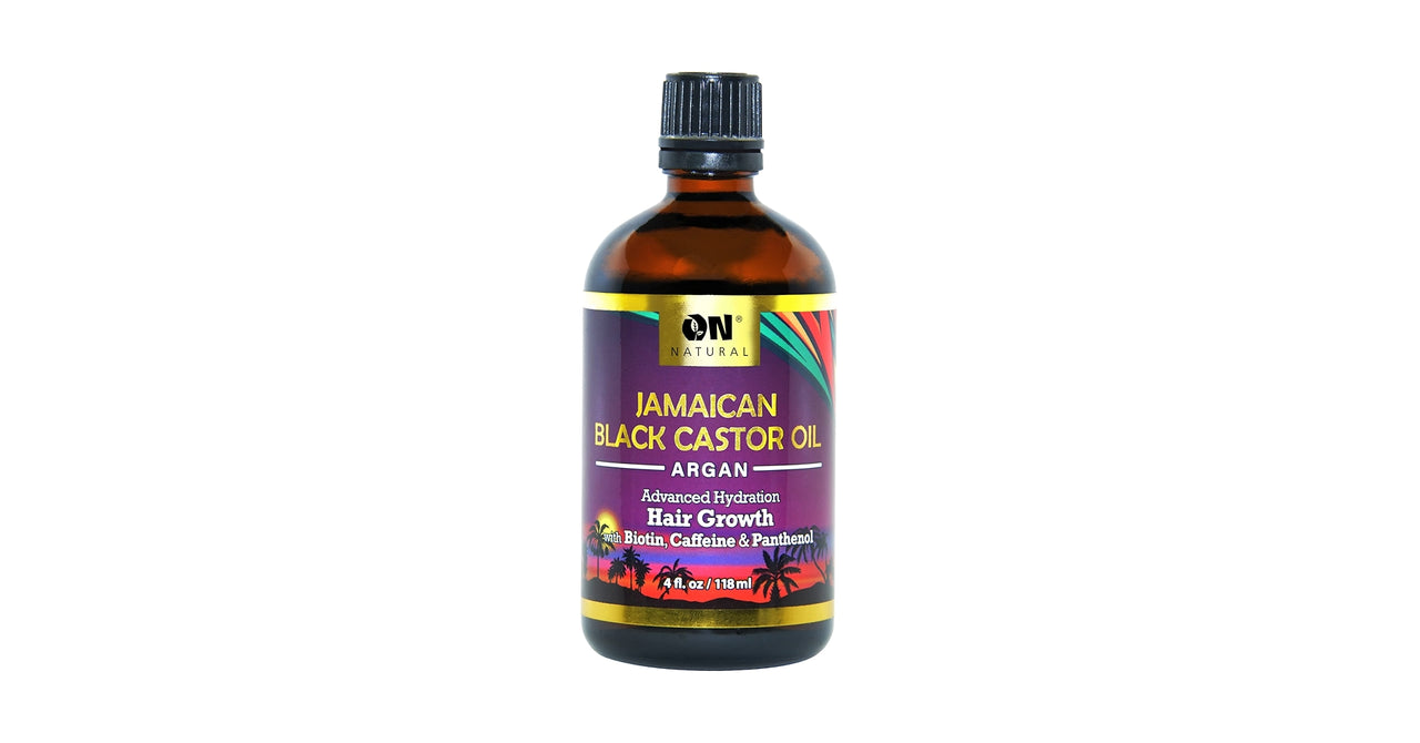ON NATURAL JAMAICAN BLACK CASTOR OIL ARGAN HAIR GROWTH  4.Oz