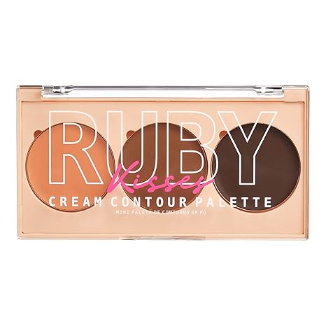 RUBY KISSES CREAM CONTOUR PALETTE DARK/OSCURO  0.11 Oz