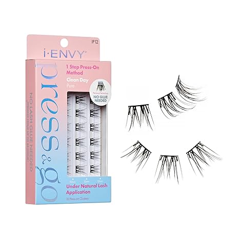 I_ENVY PRESS&GO 1 STEP PRESS_ON METHOD CLEAN DAY NO GLUE NEEDED PURE IP12  0.2 Oz