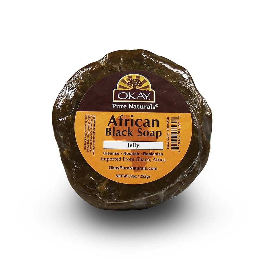 OKAY pure nathurals african black soap jelly