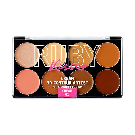 RUBY KISSES 3D CONTOUR ARTIST CREAM LIGHT MEDIUM RPCC01  0.1 Oz