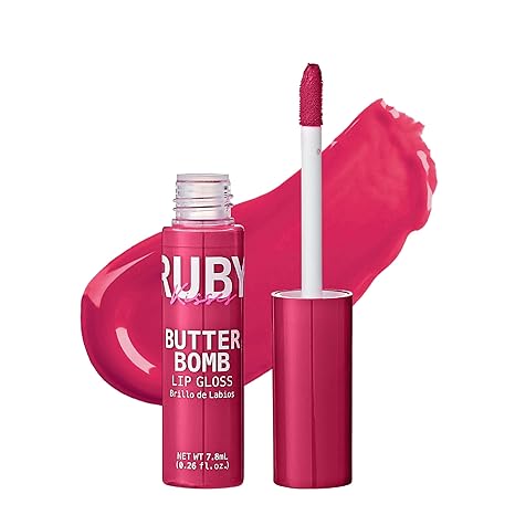 RUBY KISSES BUTTER BOMB LIP GLOSS BRILLO BUBBLE POP  0.26 Oz