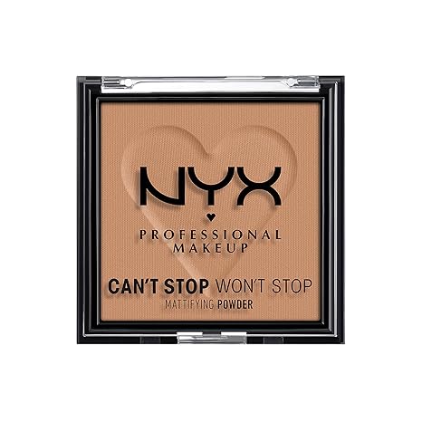 NYX  MAKEUP CAN`T STOP WON`T STOP MATTIFYING  POWDER CARAMEL  0.21 Oz