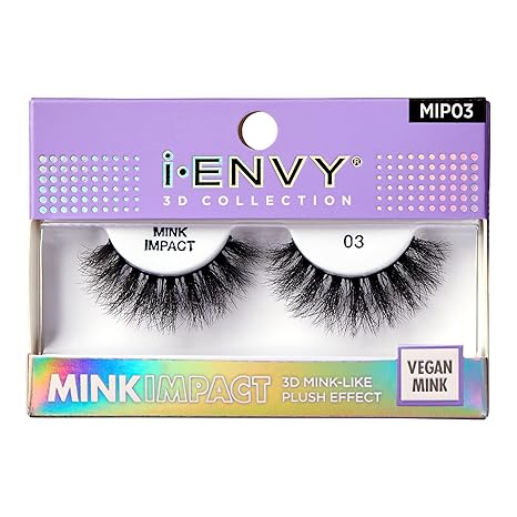 I_IENVY 3D COLLECTION MINKIMPACT 3D MINK_LIKE PLUSH EFFECT  MIP03   0.2 Oz