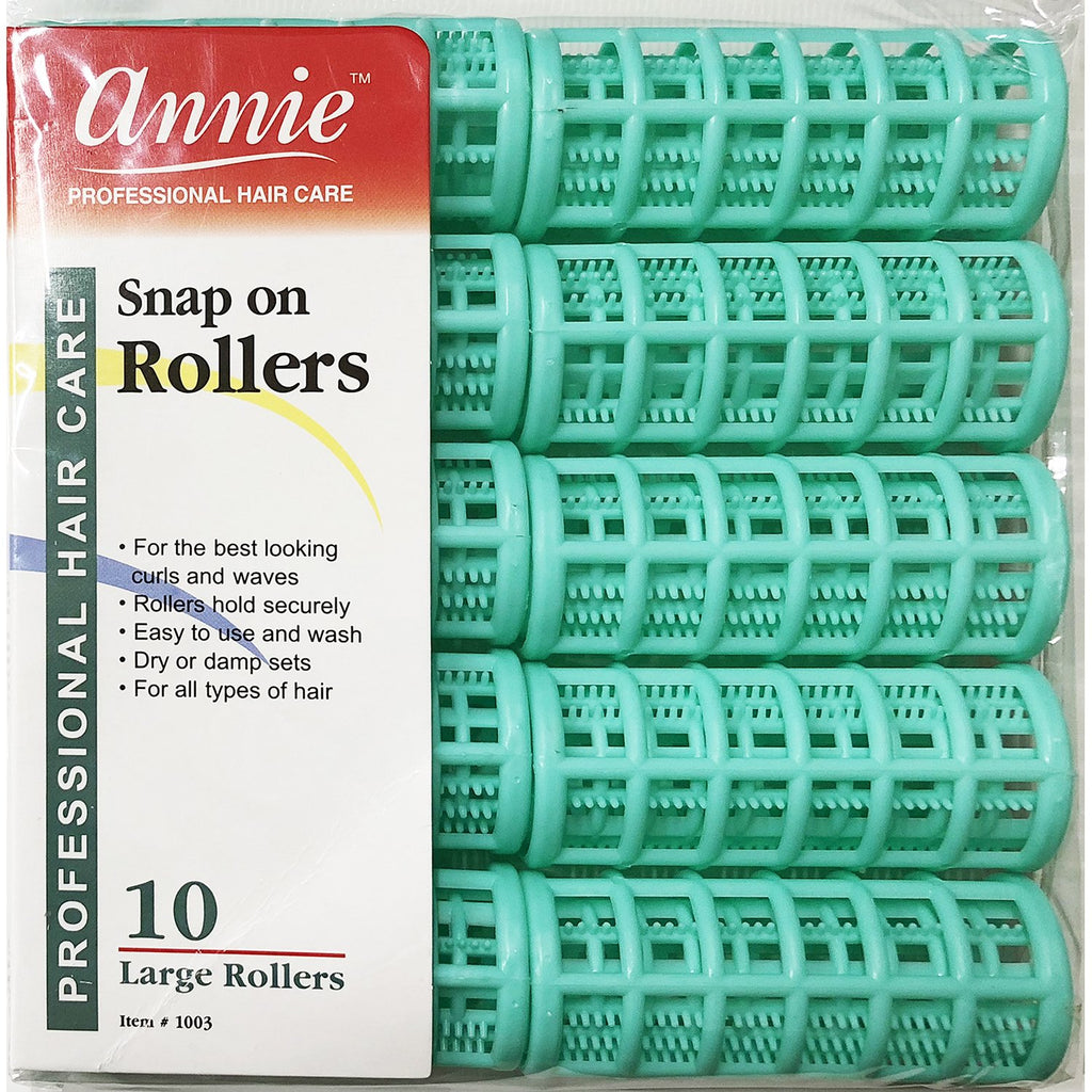ANNIE SNAP_ON ROLLERS /RULOS 10   7/8"  LARGE  1.01 Oz  #1003