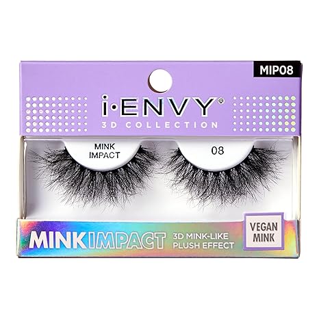 I_IENVY 3D COLLECTION MINKIMPACT 3D MINK_LIKE PLUSH EFFECT  MIP08  0.2 Oz