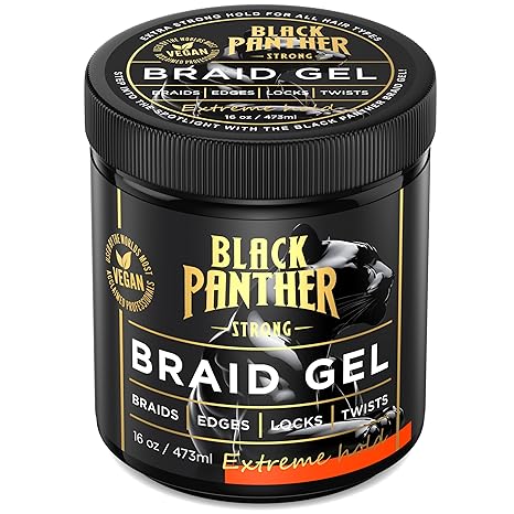 BLACK PANTHER STRONG BRAID GEL  16.Oz