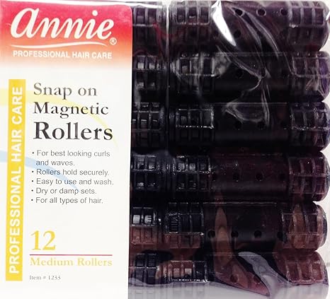 ANNIE SNAP_ON MAGNETIC 12 ROLLER  3/4" MEDIUM  #1233   0.12 Oz
