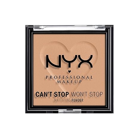 NYX  MAKEUP CAN`T STOP WON`T STOP MATTIFYING  POWDER TAN   0.21  Oz