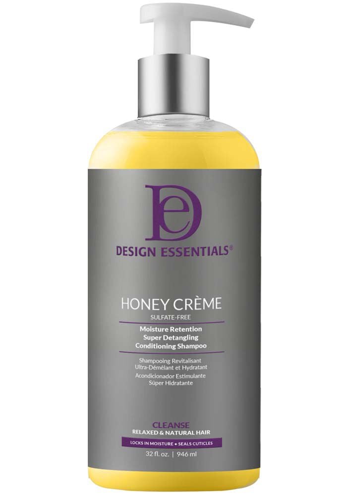 DESIGN ESSENTIALS honey creme moisture retention super detangling conditioning shampoo 32OZ2OZ