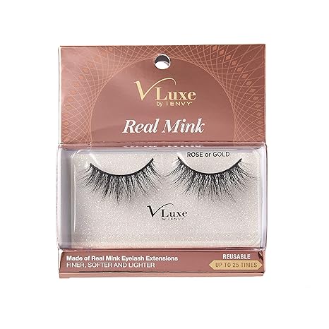 VLUXE BY IENVY REAL MINK ROSE OR GOLD VLEC01   0.14 Oz
