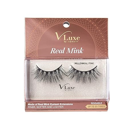 VLUXE BY IENVY REAL MINK MILLENNIAL PINK  VLEC04   0.14 Oz