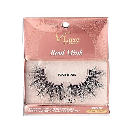 VLUXE BY IENVY REAL MISTY TOUCH OF GOLD  VLEC12    0.14 Oz