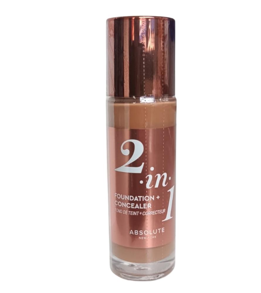 ABSOLUTE  2.IN.1 FOUNDATION+CONCEALER FOUND DE TEINT NEUTRAL WALNUT MFFC6  1.18 Oz