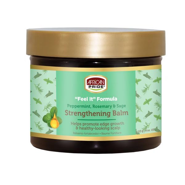 African pride Pepprmint,rosemary &sage strengthening balm 4.Oz