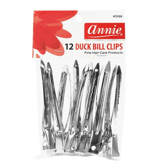 ANNIE 12 DUCK BILL CLIPS FINE HAIR CARE PRODUCTS #3168  1.0 Oz
