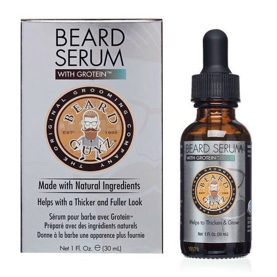 BEARD SERUM WITH GROTEIN helps with a thicker and fuller look  1. Oz