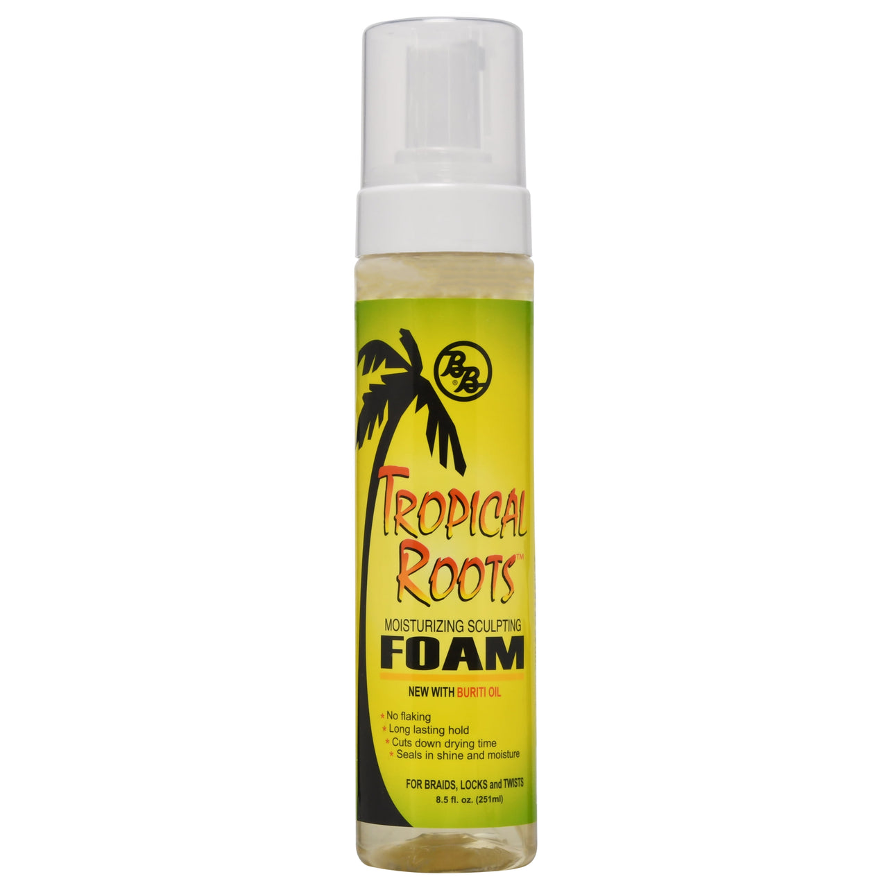 TROPICAL ROOTS mosturizing sculpting foam  8.5 Oz