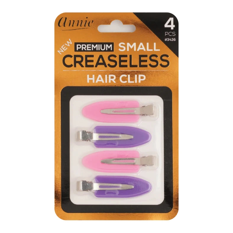 ANNIE PREMIUM SMALL CREASELESS HAIR CLIP 4PCS #3426   0.12 Oz
