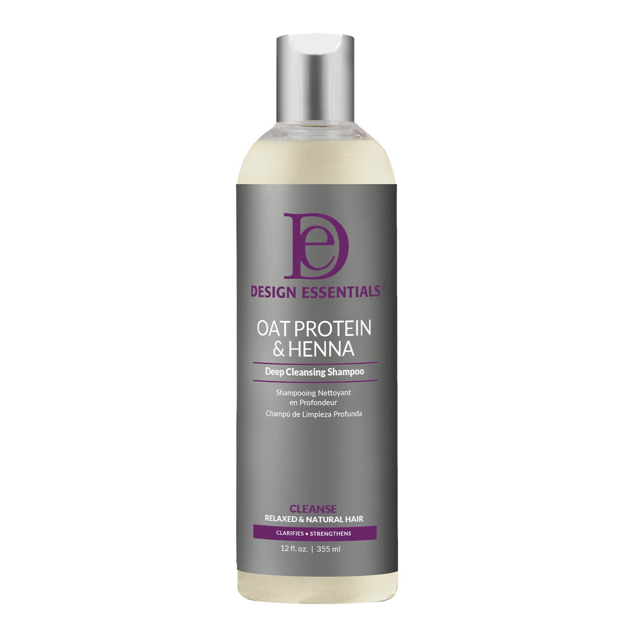 DESIGN ESSENTIALS OAT PROTEIN & SHNNA deep cleansing shampoo