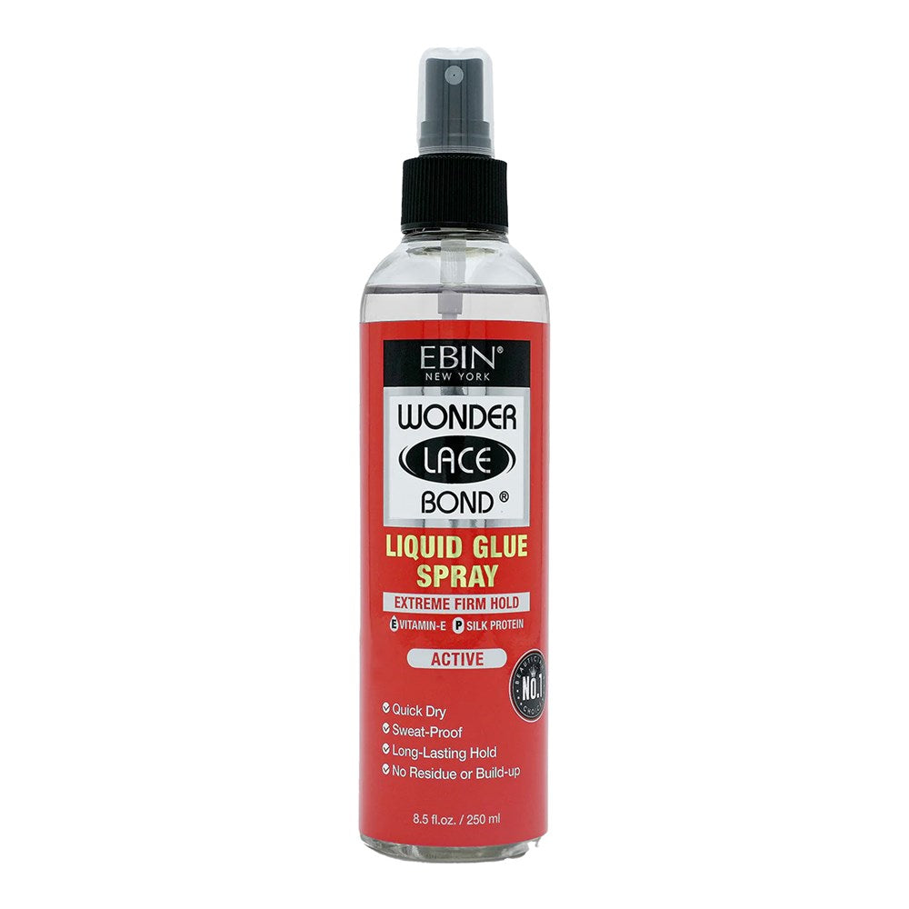 EBIN NEW YORK WONDER LACE BOND LIQUID GLUE SPRAY ACTIVE  8.5 Oz