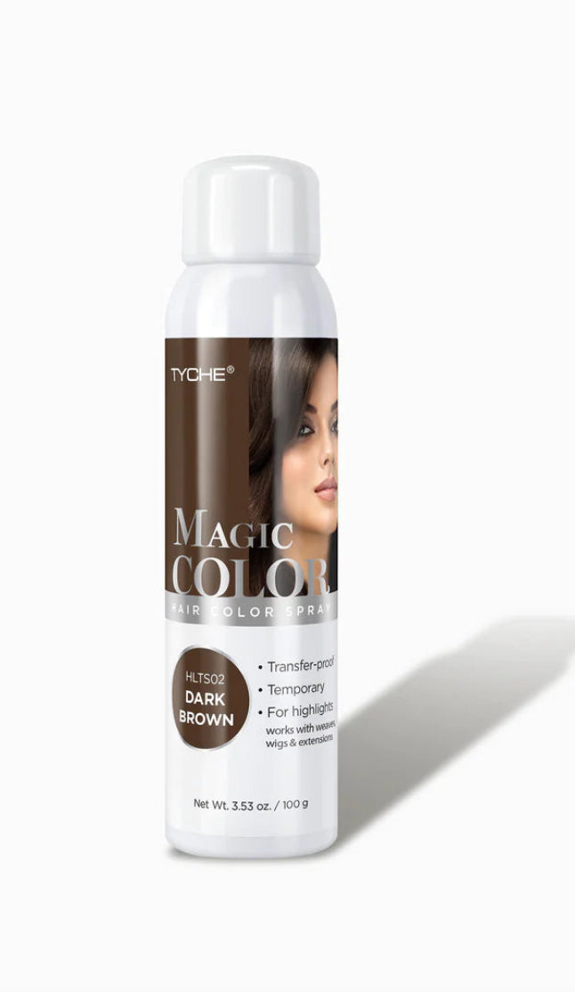 Magic color hair spray
