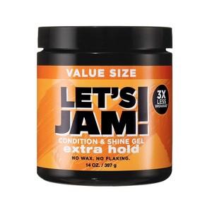 LET`S JAM CONDITIONER & SHINE GEL EXTRA HOLD  14.Oz
