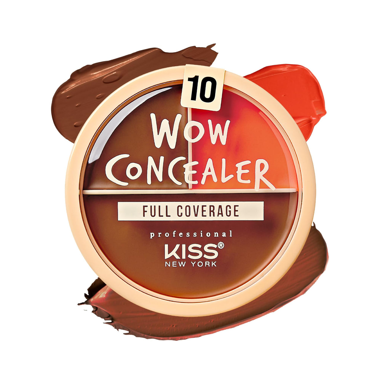 KISS NEW YORK WOW CONCEALER FULL COVERAGE MOCHA 0.4 Oz