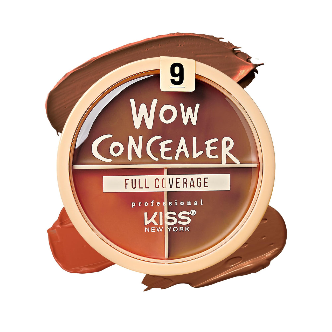 KISS NEW YORK WOW CONCEALER FULL COVERAGE DEEP HONEY 0.4 Oz