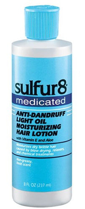 Sulfur8 medicated anti_dandruff light oil moisturizing hair lotion 8OZ