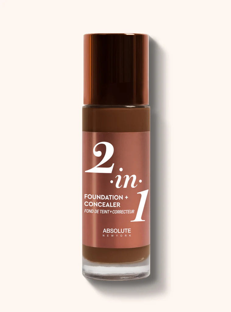 ABSOLUTE  2.IN.1 FOUNDATION+CONCEALER FOUND DE TEINT WARM CHESTNUT  MFFC11  1.18 Oz