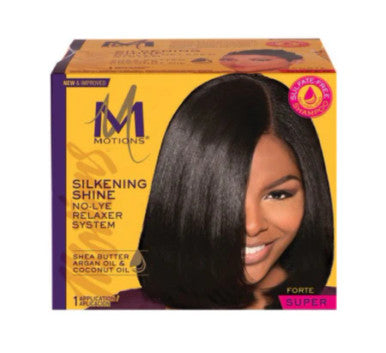 NEW&IMPROVED MOTIONS SILKENING SHINE RELAXER SYSTEM SUPER  6.Oz