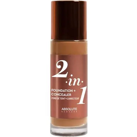 ABSOLUTE  2.IN.1 FOUNDATION+CONCEALER FOUND DE TEINT WARM COGNAC MFFC8  1.18 Oz