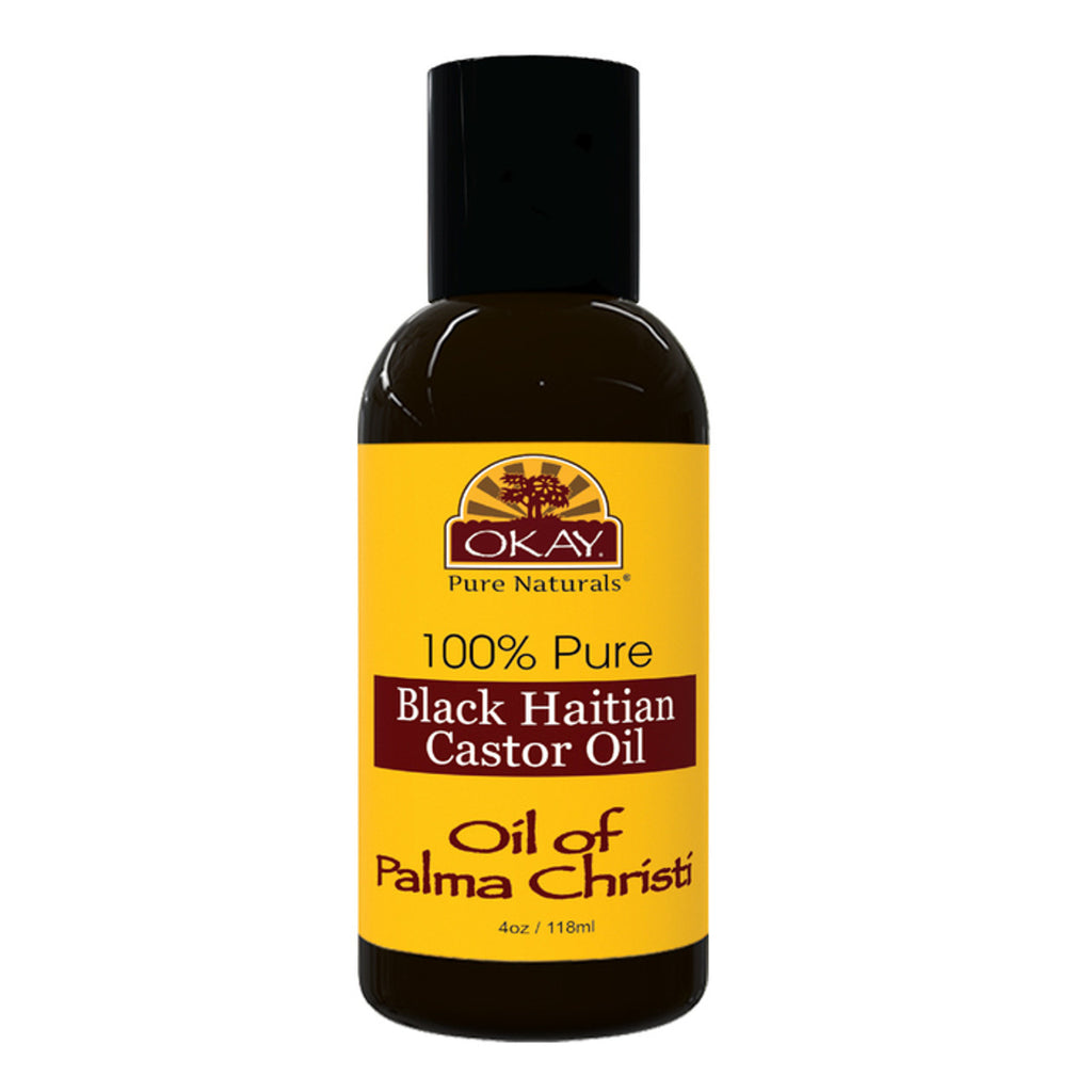 OKAY BLACK HAITIAN CASTOR OIL PALMA CHRISTI  4.Oz