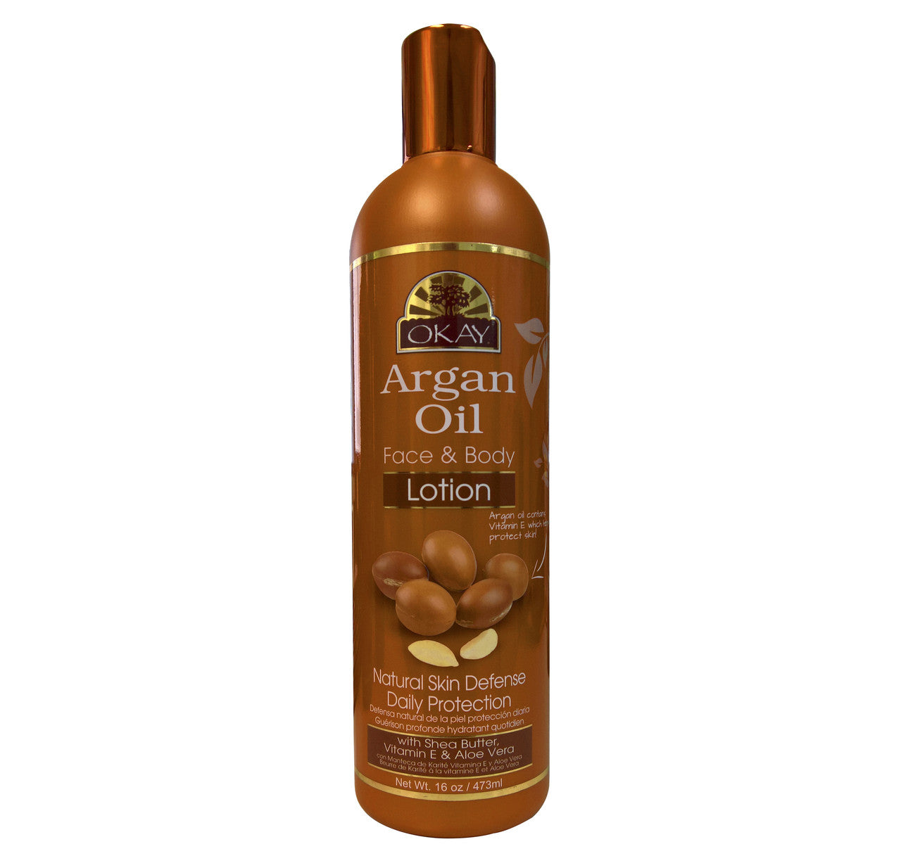OKAY argan oil face & body lotion