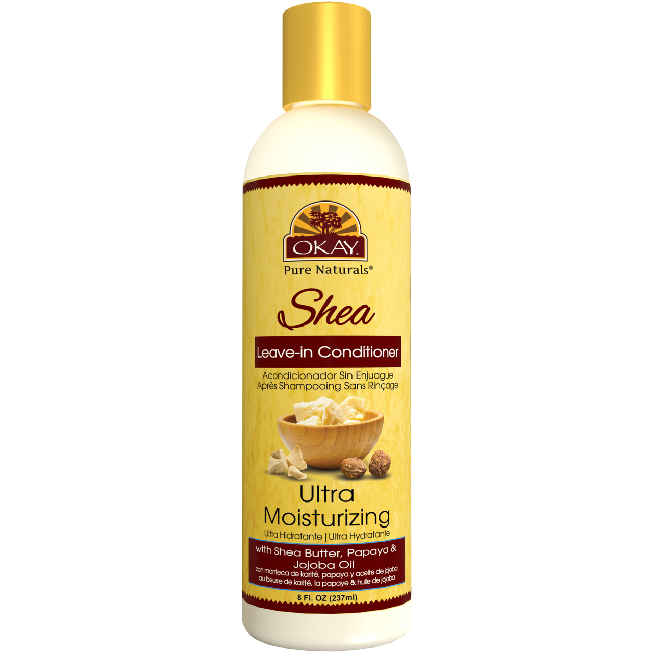 OKAY PURE NATURALS SHEA LEAVE_IN CONDITIONER ULTRA MOSTURIZING 8.Oz