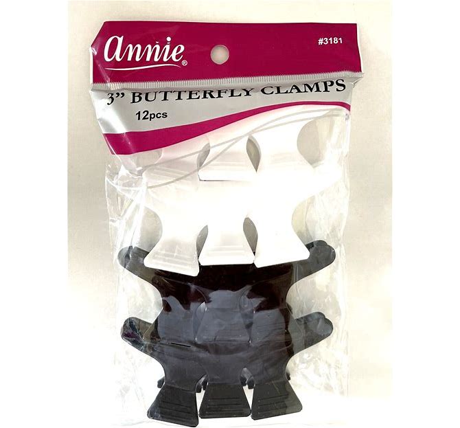 ANNIE 3" BUTTERFLY CLAMPS 12PCS  #3181   2.1 Oz