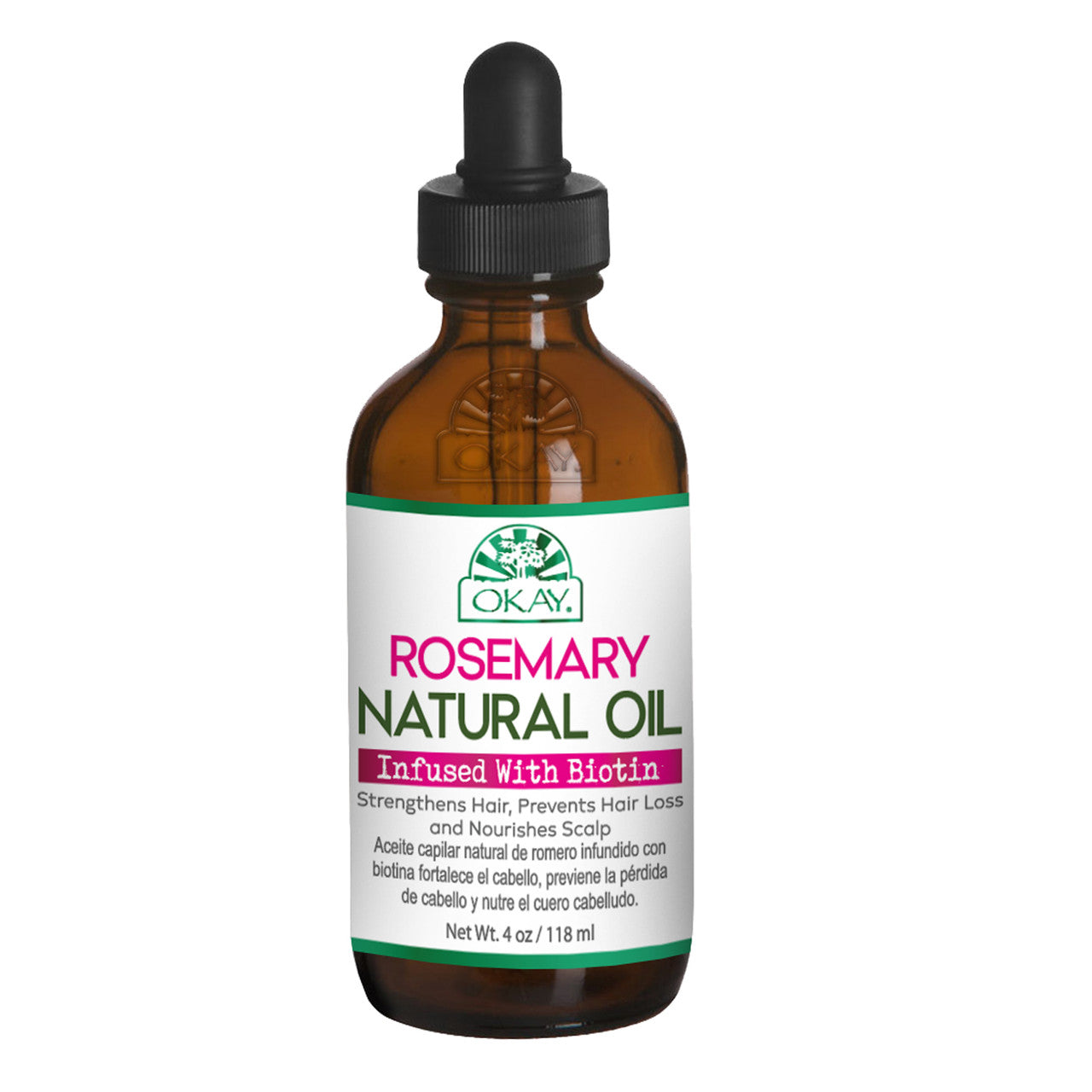 ROSEMARY NATURAL OIL INFUSED WITH BIOTIN  4.Oz