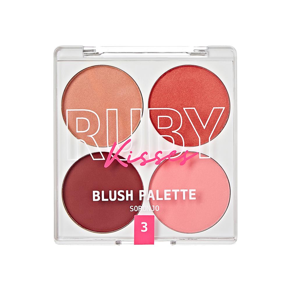 RUBY KISSES BLUSH PALETTE SORONJO RKB03   0.13 Oz