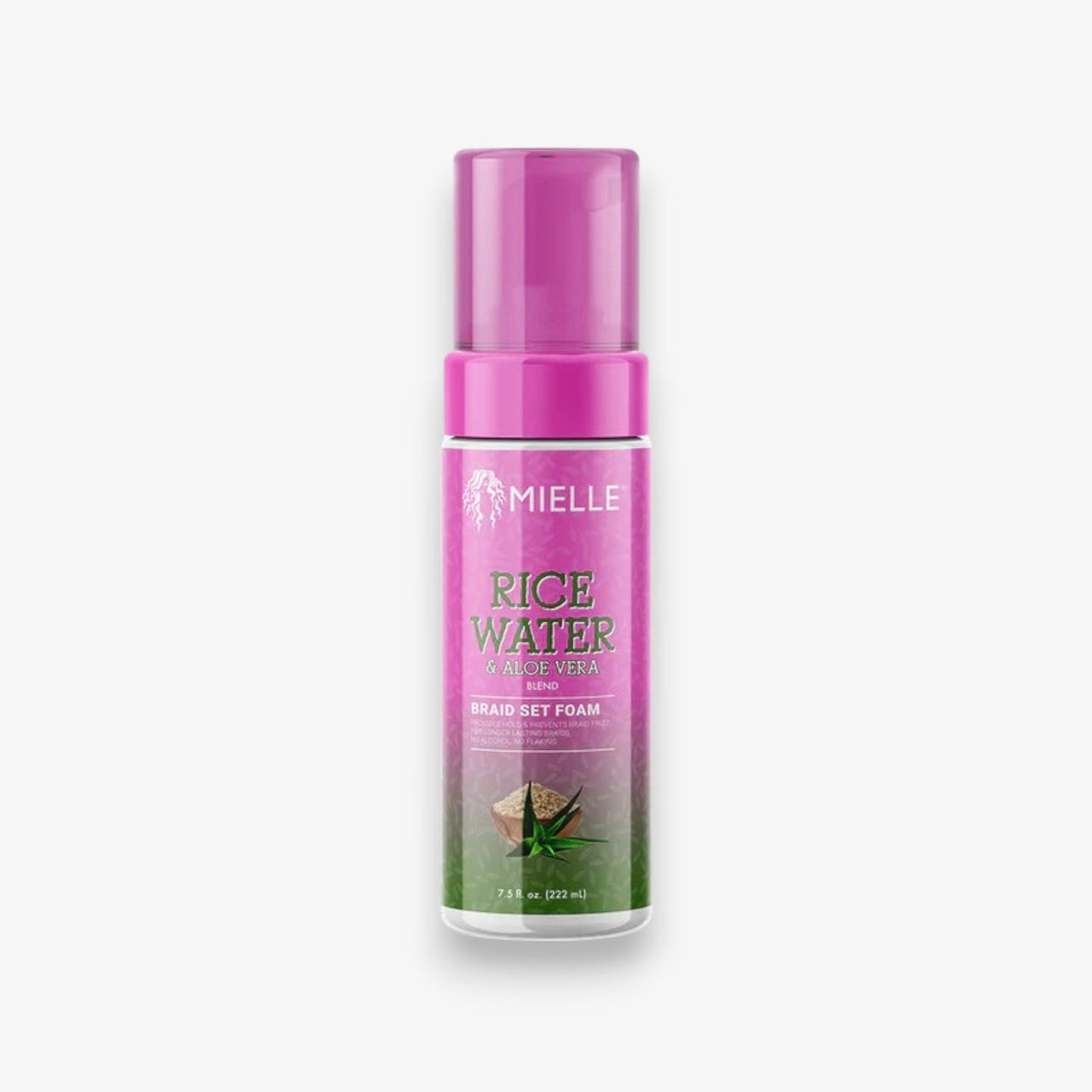 MIELLE rice water aloe vera braid set foam