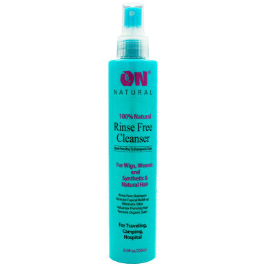 ON NATURAL RINSE _ FREE CLEANSER FOR WIGS,WEAVES AND SYNTHETIC  8.0 Oz