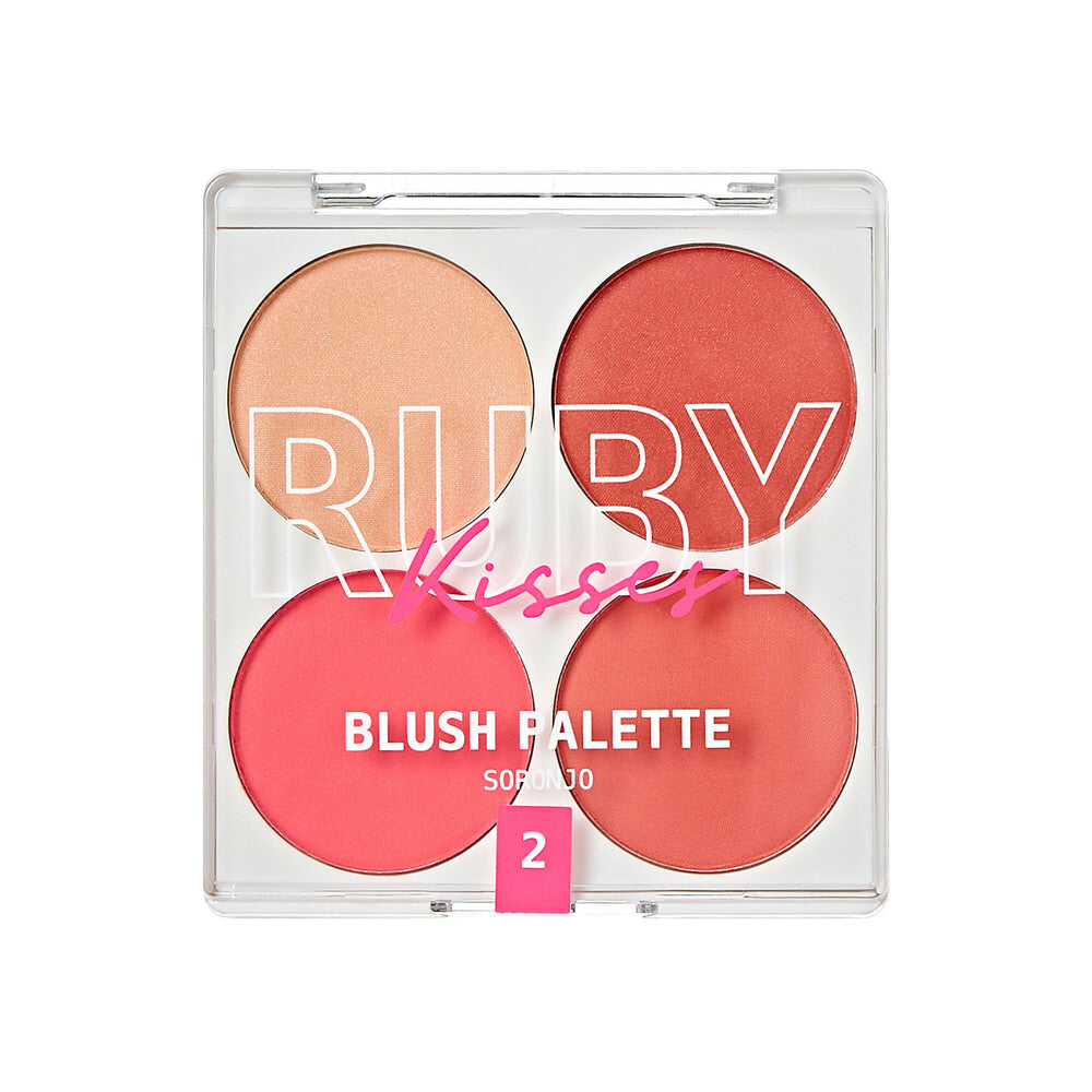RUBY KISSES BLUSH PALETTE SORONJO RKB02  0.13 Oz